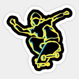 Tee Skateboard Sticker